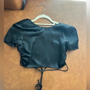 Zara open back tie top